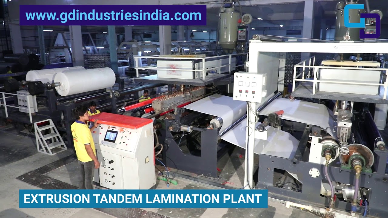 Extrusion Tandem Lamination Plant | Tandem Lamination Plant | PP Tandem Extrusion Lamination Machine