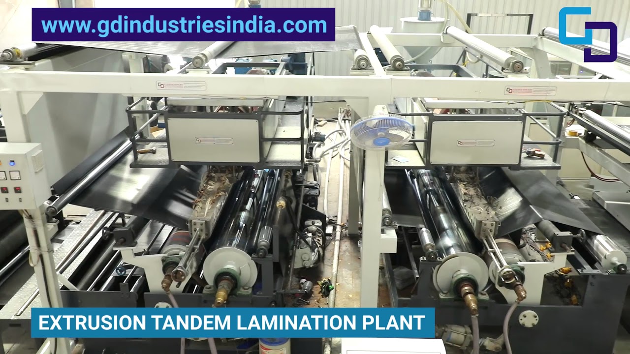 Extrusion Lamination Plant | Tarpaulin Lamination Plant in India | G. D. Industries